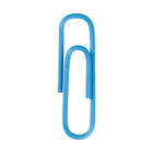 JAM Paper Colourful Standard Paper Clips - 1"- Baby Blue - 100 Pack-Quantity: 100 per Box | Packed in a reusable clear box to keep your desktop or your desk drawer organized