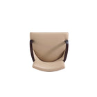 Manhattan Comfort Shubert 22.5" Modern Faux Leather and Velvet Upholstered Dining Armchair - Tan - Set of 2-22.75" L x 22" W x 37.25" H
