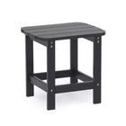 Backyard Lifestyles Side Table - Black-Durable Weather Resistant Polystyrene: HIPS, High Impact Polystyrene.