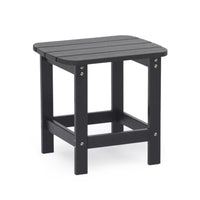 Backyard Lifestyles Side Table - Black-Durable Weather Resistant Polystyrene: HIPS, High Impact Polystyrene.