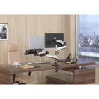 ShoppingAll Dual Monitor and Laptop Gas Spring Arm for 15-32" Monitors and 10-17" Laptops - White-The extension arms can be removed for more angle and position adjustability