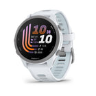Garmin Forerunner 170 Music Smartwatch - Whitestone with Whitestone/Cloud Blue Band-Easy-to-use GPS running smartwatch has the essential features you need to take your running to the next level including GPS, pace, distance and wrist-based heart rate