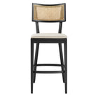 Modway Caledonia Wood Bar Stools - Black Beige - Set of 2-8
