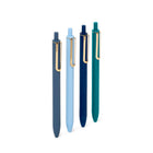 Poppin Retractable Gel Lux Pens - 0.7mm - Assorted Colours - 4 Pack-Luxe gel ink is a game changer