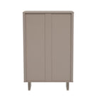 Manhattan Comfort Ella 31.5" Modern Accent Cabinet - Mocha-MDF/MDP: Cleaning: Wipe with a damp cloth, avoiding excessive moisture. Avoid: Harsh chemicals or abrasive cleaners that can damage the surface. Care: Keep away from excessive humidity, as product can swell or warp when exposed to water or moisture. Protection: Use coasters or mats to avoid scratches or stains