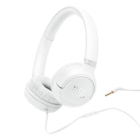 JBL Tune 530 Wired  On-Ear Headphones - White-JBL Pure Bass Sound