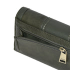 Roots Ladies Pocket Clutch Wallet - Olive-RFID Protection