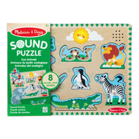 Melissa & Doug Zoo Animals Sound Puzzle (LCI727)-Age group and grade: Ages 2 - 6 years and grades toddler - 1st