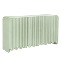 Modway Dahlia 55.5"  Fluted and Scalloped Sideboard Storage Cabinet - Sage-Accent Storage Sideboard