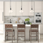 Hudson&Canal Ida 9.5" Wide Pendant with Glass Shade - Matte Black/Clear-Includes an adjustable 8 ft. cord, compatible with existing dimmer switches, bulbs not included