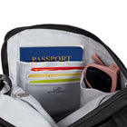 Travelon Anti-Theft Classic Slim Double Zip Crossbody - 9" W x 10.25" H x 1" D - Black-Weight: 0.70 lb