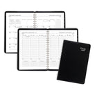 Mead 2027 Contempo Weekly/Monthly Appointment Book - 10-7/8" H x 8-1/4" W - Black - Bilingual-Special information pages for note taking and project management