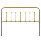 Modway Sage Metal Full Headboard - Gold-Height Adjustable