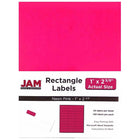 JAM Paper Mailing Address Labels, 1 x 2 5/8, Neon Pink, 3 sets of 120 (354328011g)-Pink