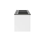 Modway Vitality 48" Double Sink Bathroom Vanity - White/Black-Ceramic Double Sink With Integrated Countertop