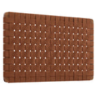 Modway Sparta Weave Wall-Mount Vegan Leather Twin Headboard - Walnut Brown-Twin Size Headboard Only