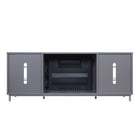 Manhattan Comfort Brighton 60" Modern Fireplace - Black and Grey - Set of 2-Warning: Do Not Touch Hot Surface. Keep Electrical Cords, drapery, furnishings, and Other Combustibles At Least 3 Feet Away From the Front of the Heater, and Away From the Side and Rear. UL. Certified. FCC Certified