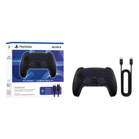 Sony DualSense Wireless Controller with USB Cable for PC - Midnight Black-Easily pair the controller directly to your Windows PC via Bluetooth or play as you charge with the included USB Type-C cable