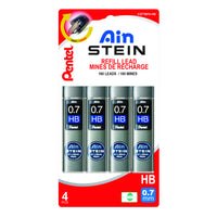 Pentel Ain Stein Lead Pack - 0.7mm - HB - 160 Pack-Proprietary lead formula resists breaking