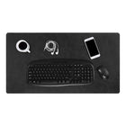 General Supply Goods + Co PU Leather Desk Mat - Charcoal-Smooth Vegan leather