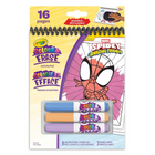 Crayola Colour & Erase Reusable Activity Pad - Spidey & Friends-Includes 8 Dual-Sided, Reusable, 5" x 7" Activity Pages and 3 Washable Markers