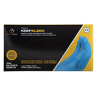 Superior Glove KeepKleen Nitrile Powder-Free Medical Gloves - Blue - Large - 100 Pack-8" length