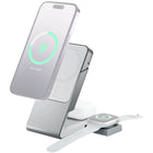 ALOGIC Matrix 3-in-1 Universal Magnetic Charging Dock with Apple Watch Charger - White-Sleek and Space-Saving Design
