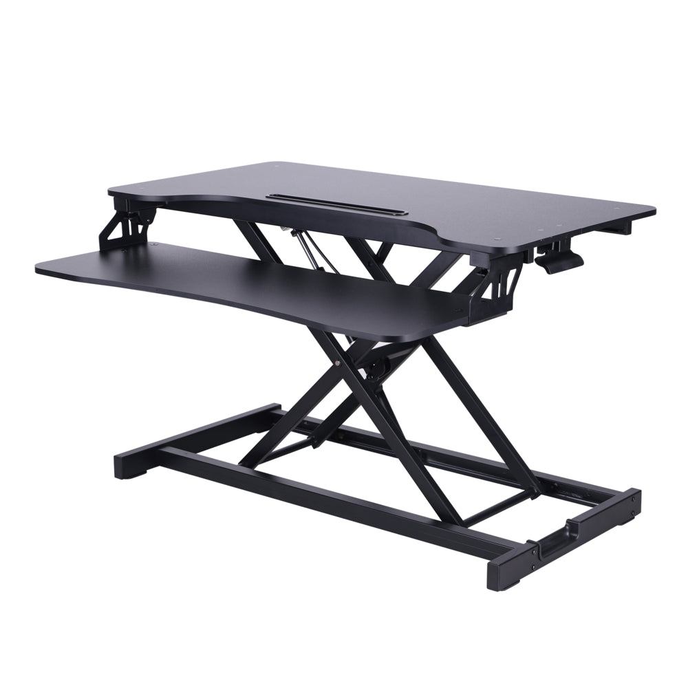 Rocelco Sit To Stand Hi-Lift Adjustable Height Desk Riser With