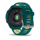 Garmin Forerunner 170 Music Smartwatch - Teal Green with Teal Green/Citron Band-On-The-Go Features allow you to download your Spotify, Amazon Music, or Deezer playlists directly to your watch for phone-free listening (subscription may be required) and make contactless payments right from your wrist with Garmin Pay