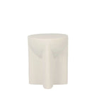 Plata Import Fuentes 15"W Round Side Table - White-Aesthetically pleasing design