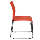 Flash Furniture HERCULES Series Sled Base Stack Chair with Air-Vent Back - Orange-Stacks up to 5 Chairs High
