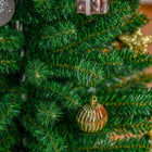 HOMCOM 5' Pencil Artificial Christmas Tree with Realistic Branches - Green-Material: Plastic 