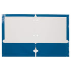 JAM Paper Glossy 2 Pocket 3 Hole Punched Folders, Blue, 100 Pack (385GHPBUB)-Weight: 13.6 lbs
