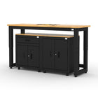 Cat RTA Garage Storage Cabinetry 3-Piece Set with 1 Base, 1 Drawer-Base and 72" Workbench-Secure Locking Storage: Integrated 3-point locking system with key keeps tools, supplies, and equipment protected and organized.