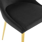 Modway Viscount Modern Accent Performance Velvet Dining Chair - Black-9