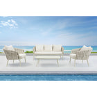 Backyard Lifestyles Nautique 4-Piece Conversation Patio Set - Natural-10