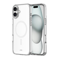 AXS ULTRA CLEAR Magnetic Drop-tested Case for Apple iPhone 16 Plus - Clear-Anti-UV material offers a crystal clear design