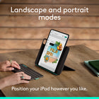 Logitech Flip Folio Keyboard Case for iPad 11/13 Pro (M4/M5) Air 13/11(M2/M3/M4)- Graphite-Pair multiple devices: Bluetooth pairing for iPhone and more; multitask across three devices with one keyboard; switch with a press of a button