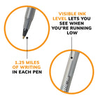 BIC Round Stic Extra Value Ballpoint Stick Pens – 1.0mm – Black – 12 Pack  -1.0mm tip