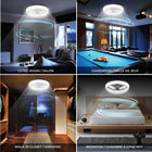 Bell+Howell CannonX Low Profile 19.7" Ceiling Fan with Lights and Remote - Black-1 Year Limited Manufacturer Warranty