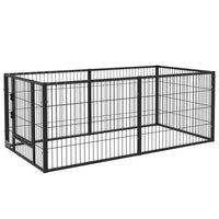 PawHut 6-Panel Heavy Duty Dog Playpen for Small Dogs - 59" x 24" -Adjustable length in 12 levels can be adjusted according to different stages and breeds of dogs
