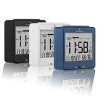 Marathon Atomic Desk Clock With Backlight - Heat & Comfort Index - Blue (CL030054BL)-Choose between AST, CST, EST, MST, NST & PST with option to turn on or off Daylight Savings Time