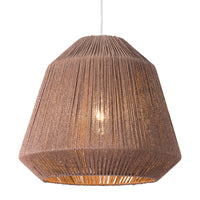Zuo Impala Ceiling Lamp - Brown-Designed for hardwired installation with standard mounting bracket and hardware included