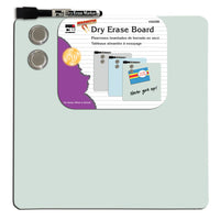 Charles Leonard Magnetic Dry Erase Board with Marker & Magnets, Unframed, 11.5" x 11.5", Pack of 6-Magnetic dry erase board comes in an assortment of colours that can easily match the decor in your home, dorm, classroom or office.