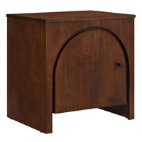 Modway Appia Arched Door Nightstand - Walnut-Mango Wood Veneer