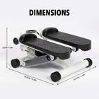 MotionGrey Fitness Stepper - Mini Elliptical Stepper with Resistance Bands & Calorie Counter - White-8