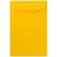 JAM Paper 6" x 9" Open End Envelopes, Sunflower Yellow, 100 Pack (212815443f)-6" x 9"
