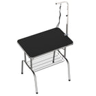 PawHut 35.4" L Dog Grooming Table with 8-39" Height Adjustable Arm-Colour: Black, Silver 