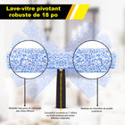 Gritt Commercial - Ensemble professionnel de nettoyage de vitres - Raclette de 18 po - Lave-vitres de 18 po - Perche de 20 po-9