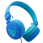 Planet Buddies Kids Wired Headphones - Blue (Whale)-Premium Sound Quality: Kids headphones wired with 40mm drivers, ensuring your children will enjoy the best sound experience. The perfect headset alternative to computer speakers, can also be used with kids tablets, phones and laptops